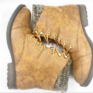 CURFEW JACKSEN Faux Suede Ankle Zip Lace Up